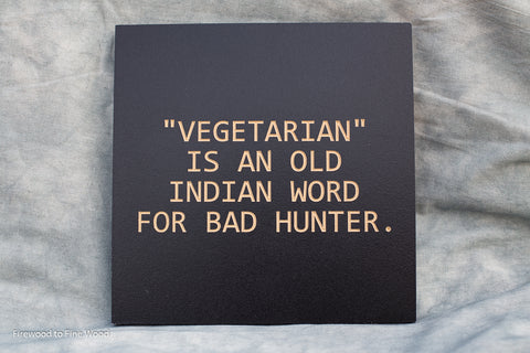 Vegetarian Sign, 9x9