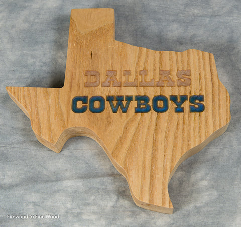 Dallas Cowboys Texas Inlay, Elm