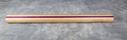 Italian Rolling Pin, Maple with Purpleheart Accent